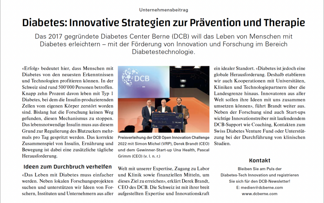 Vorstellung des DCB in DAS MAGAZIN des Schweizer Tages-Anzeiger